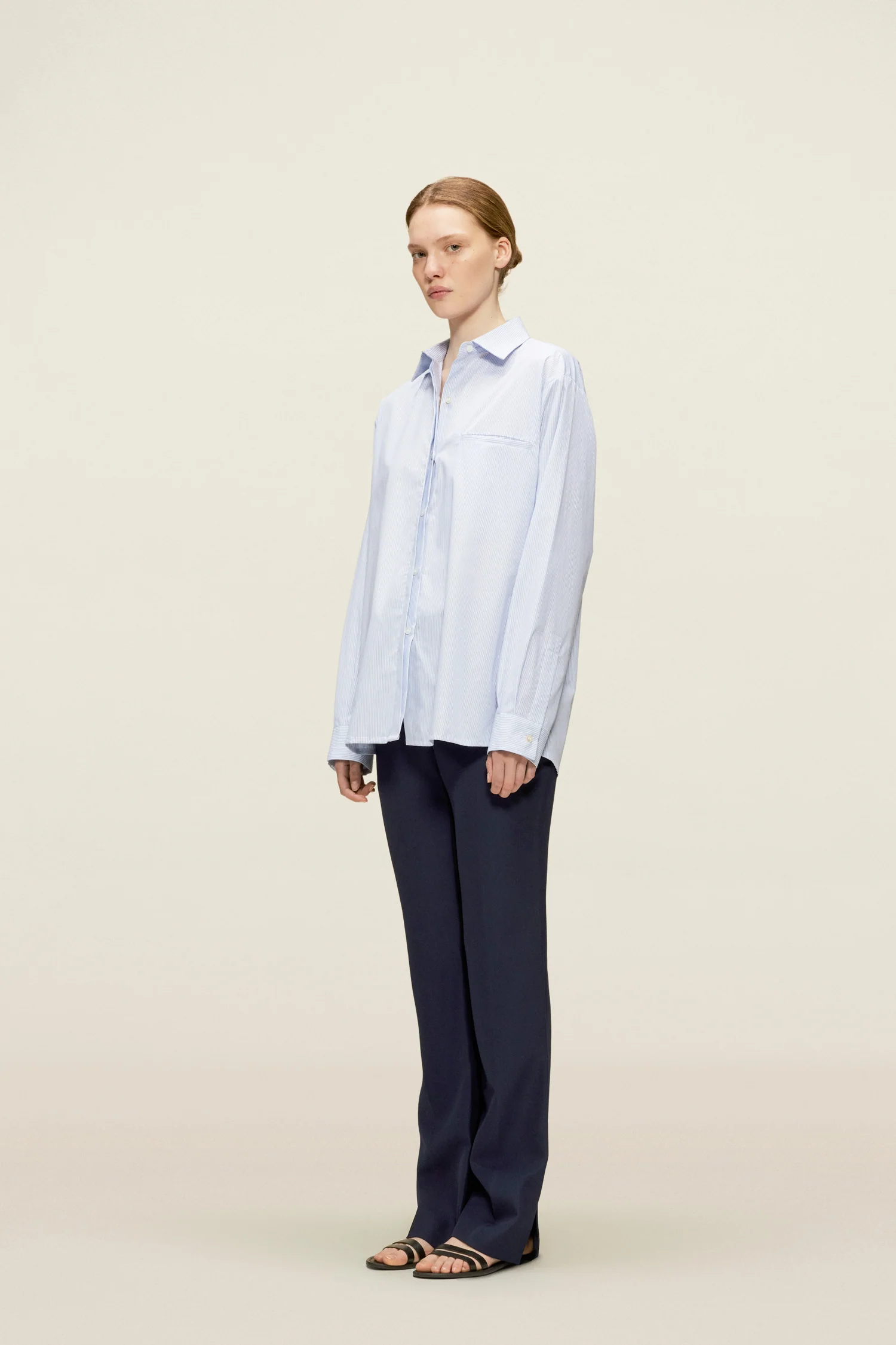 Gia Shirt Blue Stripes - Image 3