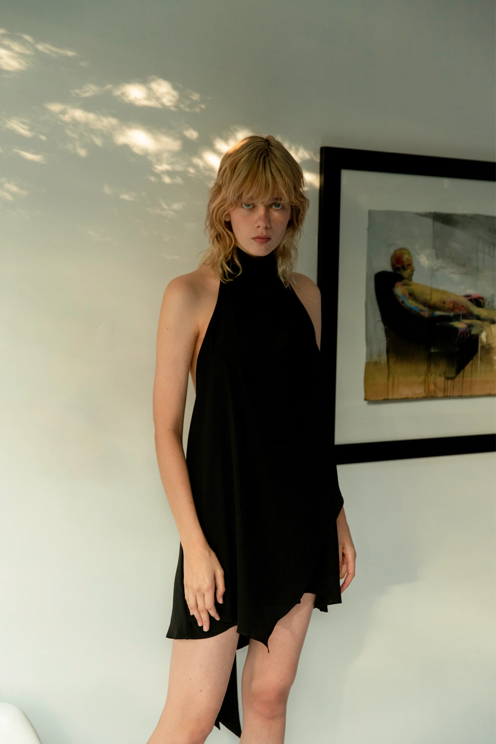 Super Mini Dress Black - Image 3